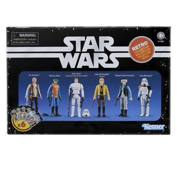 Star Wars Retro Collection 6er-Pack Episode IV (Hasbro 2025) | Kenner-Design